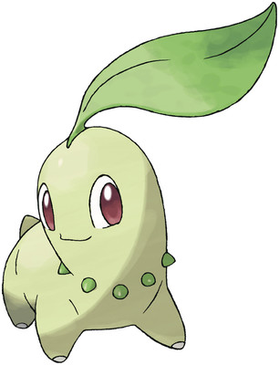 Chikorita artwork por Ken Sugimori