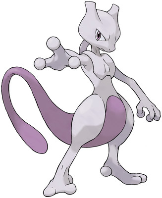 Mewtwo artwork by Ken Sugimori