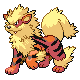 Arcanine  sprite from HeartGold & SoulSilver