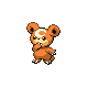 Teddiursa  sprite from HeartGold & SoulSilver