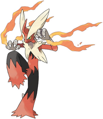 Mega Blaziken artwork by Ken Sugimori