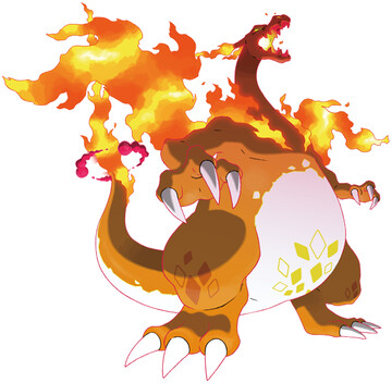 Gigantamax Charizard official art