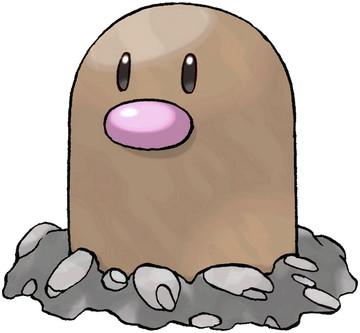 Diglett Sugimori artwork