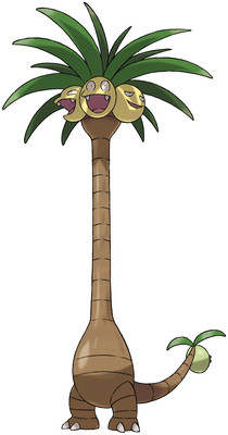 Alolan Exeggutor Sugimori artwork