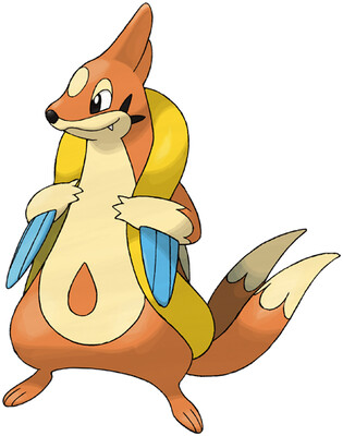 Floatzel Sugimori artwork