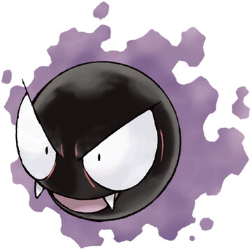 Gastly Sugimori artwork