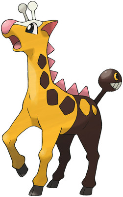 Girafarig artwork by Ken Sugimori