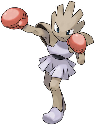 Hitmonchan artwork by Ken Sugimori