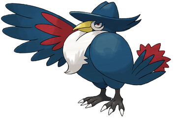 Honchkrow artwork by Ken Sugimori