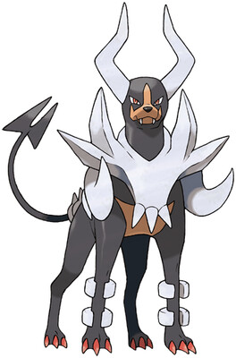 Mega Houndoom Sugimori artwork