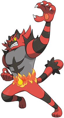 Incineroar artwork by Ken Sugimori - Pokémon