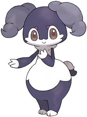 Indeedee (Female) Sugimori artwork