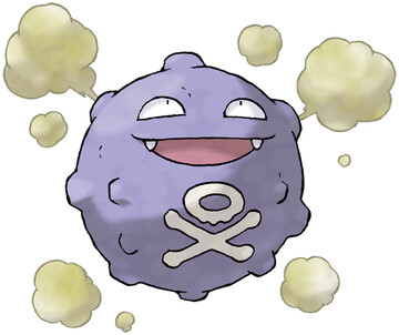 Koffing Sugimori artwork