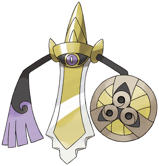 Mega Lucario and Shiny Aegislash