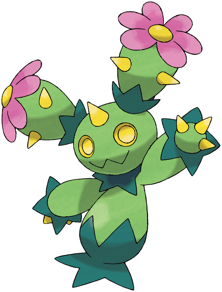 maractus coloring page pdf pokemon