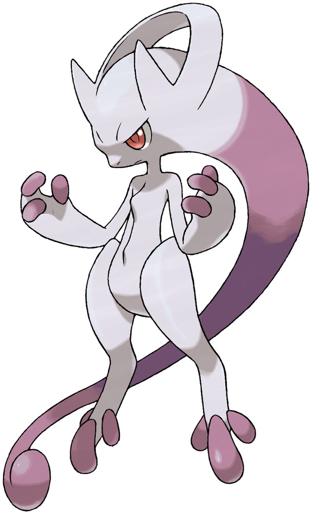 mewtwo and mega mewtwo y (pokemon) drawn by salanchu