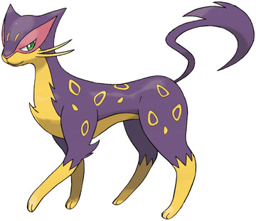 Liepard artwork by Ken Sugimori - Pokémon