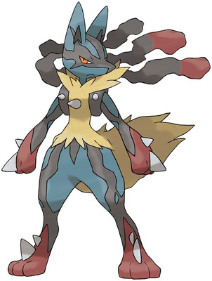 Mega Lucario Sugimori artwork