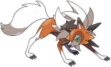 Lycanroc (Dusk Form) Sugimori artwork