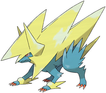 Mega Manectric Sugimori artwork