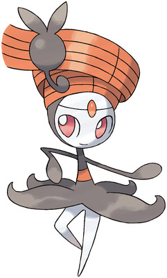 Meloetta (Pirouette Forme) artwork by Ken Sugimori