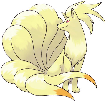 Ninetales Sugimori artwork