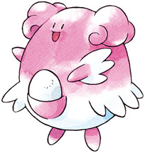 Blissey Early Sugimori artwork - Gold/Silver