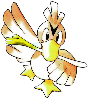 Farfetch&#039;d Early Sugimori artwork - Red/Blue US