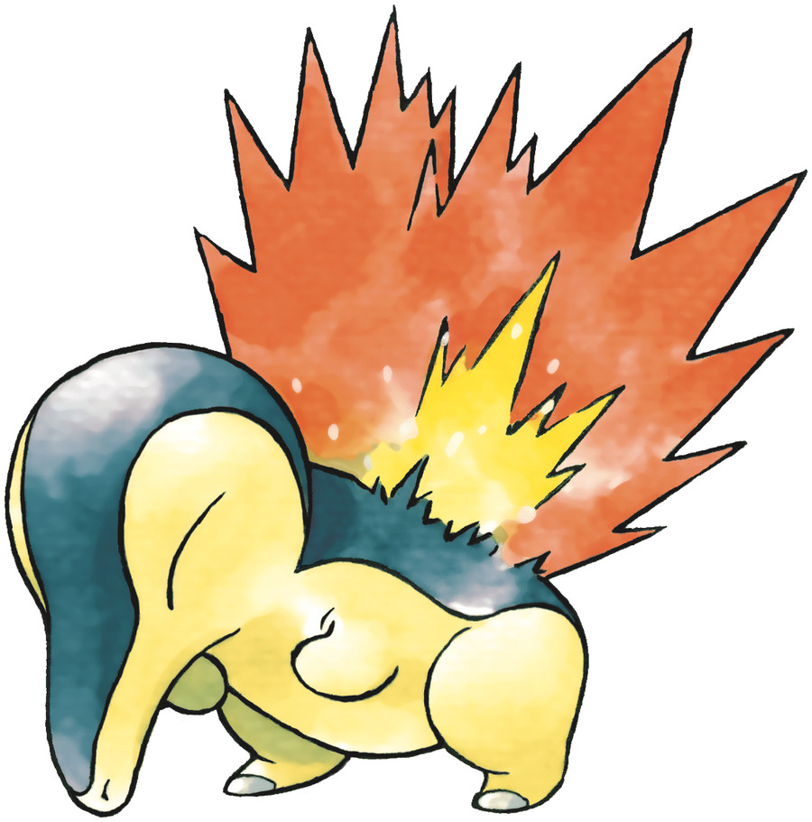 Cyndaquil Official Artwork Gallery Pok mon Database