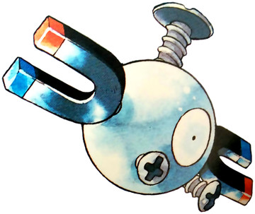 Magnemite Early Sugimori artwork - Red/Blue US