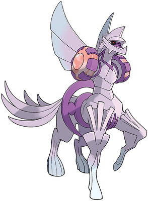 Palkia (Origin Forme) artwork by Ken Sugimori