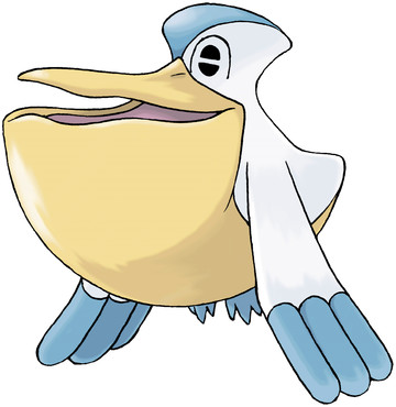 Pelipper artwork by Ken Sugimori