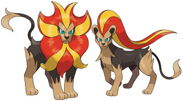 Pyroar artwork by Ken Sugimori