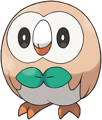 Rowlet Sugimori artwork