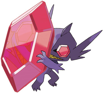 Mega Sableye artwork by Ken Sugimori