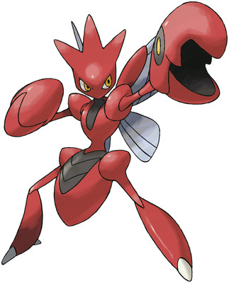 Scizor Sugimori artwork