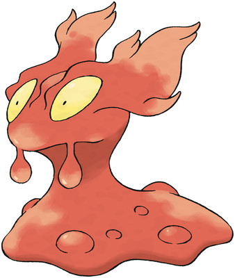 Slugma artwork by Ken Sugimori