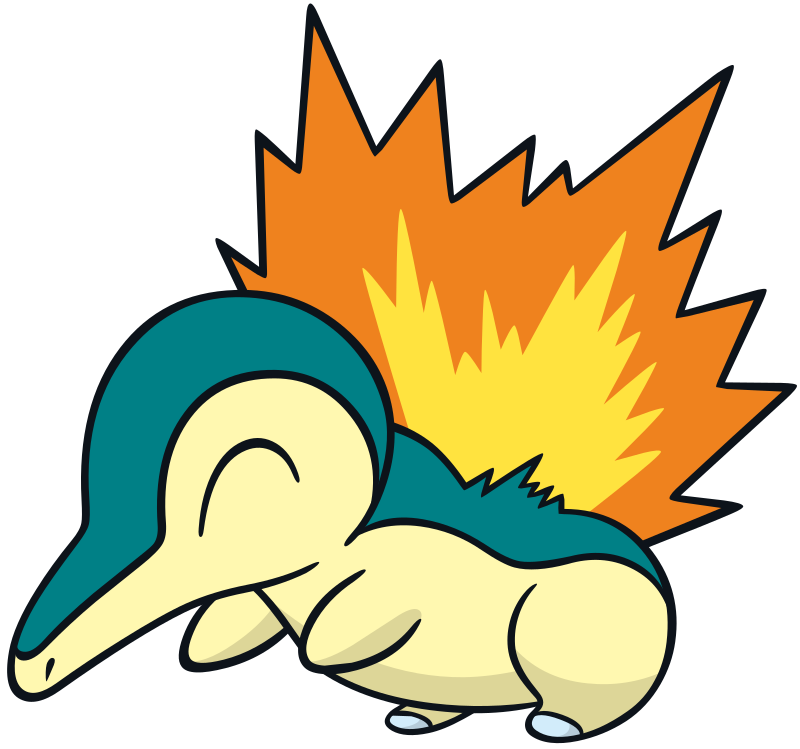 Cyndaquil Official Artwork Gallery Pok mon Database