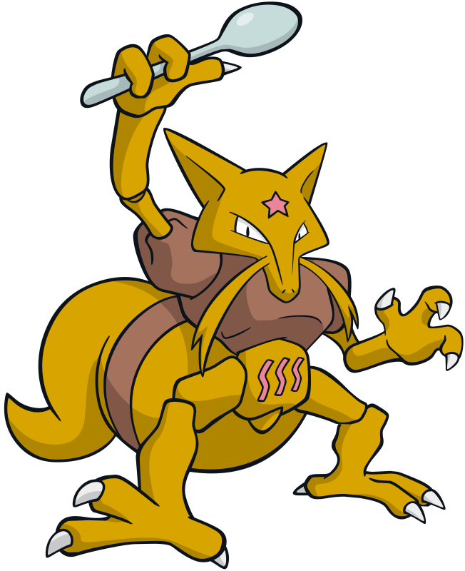 Kadabra official artwork gallery Pokémon Database