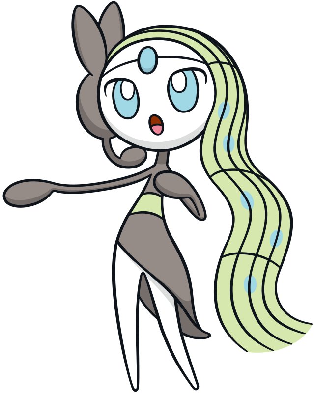 meloetta and meloetta (pokemon) drawn by artsy-rc