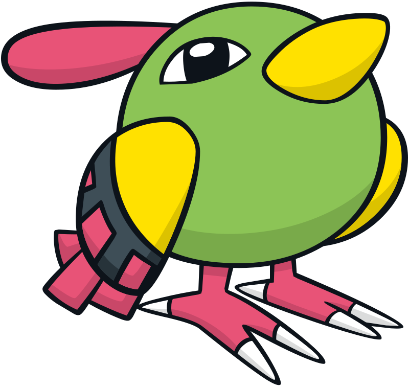 natu coloring page in black and white pokemon