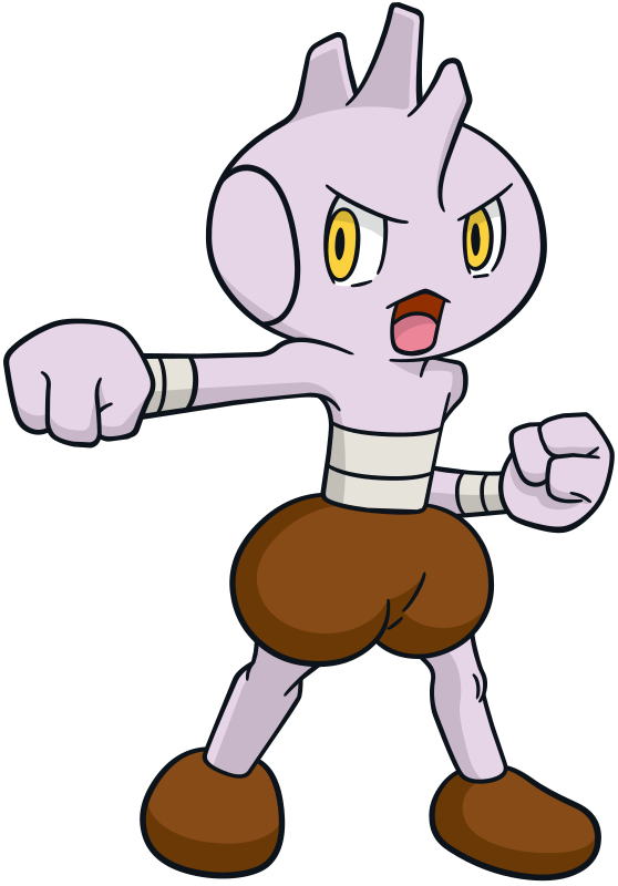 Hitmonlee - Hitmonlee Tyrogue Transparent PNG - 500x638 - Free