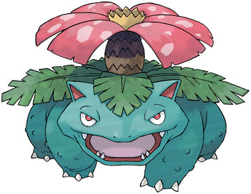 Venusaur artwork by Ken Sugimori