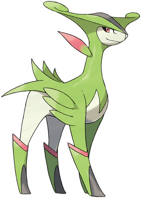 Virizion artwork by Ken Sugimori