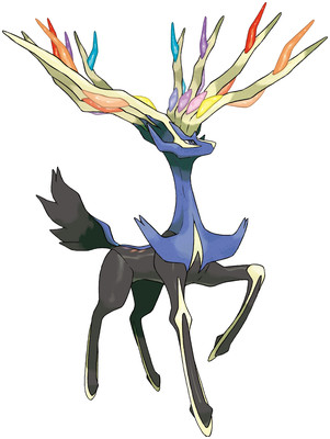 Xerneas artwork by Ken Sugimori