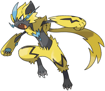 Zeraora artwork by Ken Sugimori - Pokémon