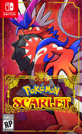 Pokemon Scarlet box art, featuring Koraidon