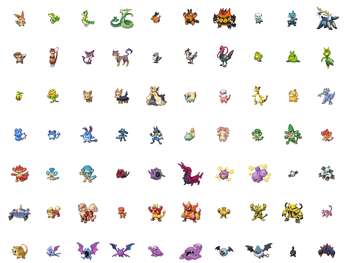 Pokémon Black 2/White 2 - Unova Pokédex | Pokémon Database