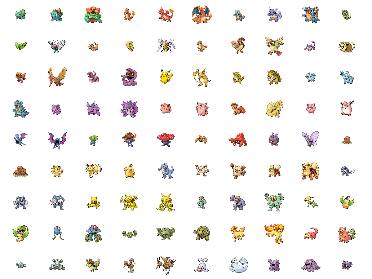 Pokémon FireRed/LeafGreen - Kanto Pokédex