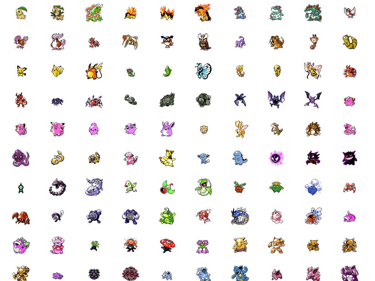 Pokémon Gold/Silver/Crystal - Johto Pokédex
